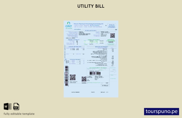 listo para imprimir plantilla de word   factura de servicios públicos EYATH de G